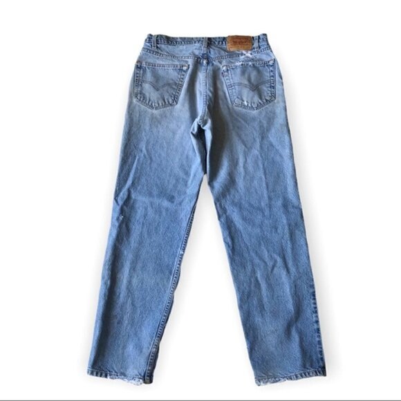 Levi's 550 Jeans Vintage 90s Relaxed Fit Distressed Size 8 - Picture 14 of 16